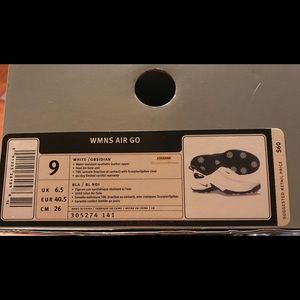NIKE Women’s Size 9 White Golf Shoes Air Go